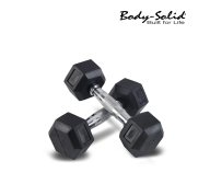 Body-Solid Rubber Hex Dumbbells Pair | Tip Top Sports Malta | Sports Malta | Fitness Malta | Training Malta | Weightlifting Malta | Wellbeing Malta