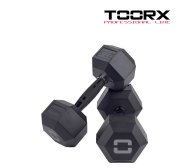 Toorx Absolute Line Hex Rubber Dumbbells | Tip Top Sports Malta | Sports Malta | Fitness Malta | Training Malta | Weightlifting Malta | Wellbeing Malta