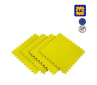 Yellow LC Pack of 4 Mats Puzzle 62cmX62cmX14mm | Tip Top Sports Malta | Sports Malta | Fitness Malta | Training Malta | Weightlifting Malta | Wellbeing Malta