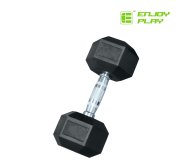 Enjoy Play Rubber Coated Hex Dumbbell | Tip Top Sports Malta | Sports Malta | Fitness Malta | Training Malta | Weightlifting Malta | Wellbeing Malta