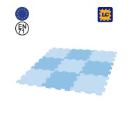 Sky Blue Interlocking Puzzle Mats 9Pcs | Tip Top Sports Malta | Sports Malta | Fitness Malta | Training Malta | Weightlifting Malta | Wellbeing Malta