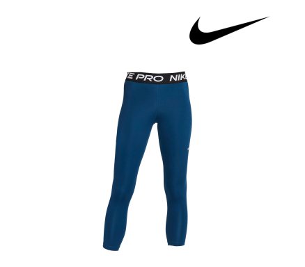 LARGE NIKE Pro Women's Mid-Rise Crop Leggings CZ9803 010