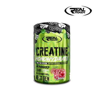Real Pharm Creatine Monohydrate 500G Cherry  Malta | Pre Workout Malta | Sports Malta | Fitness Malta | Training Malta | Weightlifting Malta | Wellbeing Malta | Tip Top Sports Malta | Tip Top Malta