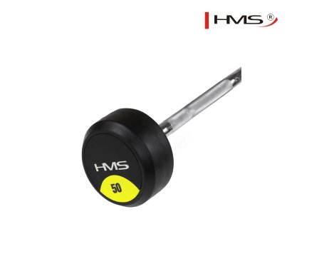 HMS Curled Rubber Coated Bar 50Kg Malta | Barbells & Rods Malta | Sports Malta | Fitness Malta | Training Malta | Weightlifting Malta | Wellbeing Malta | Tip Top Sports Malta | Tip Top Malta