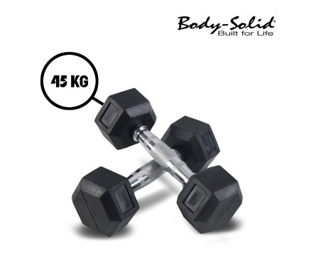 Body-Solid Rubber Hex Dumbbells Pair Malta | Dumbbells Malta | Sports Malta | Fitness Malta | Training Malta | Weightlifting Malta | Wellbeing Malta | Tip Top Sports Malta | Tip Top Malta