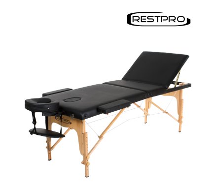 Restpro Classic-3 Black Portable Massage Table Malta | Massage Tables Malta | Sports Malta | Fitness Malta | Training Malta | Weightlifting Malta | Wellbeing Malta | Tip Top Sports Malta | Tip Top Malta