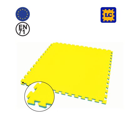 LC Mat Puzzle 100x100x2CM Green/Yellow Malta | Puzzle Mats Malta | Sports Malta | Fitness Malta | Training Malta | Weightlifting Malta | Wellbeing Malta | Tip Top Sports Malta | Tip Top Malta