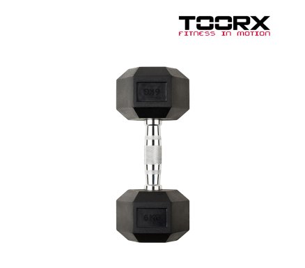 Toorx Hex Rubber Dumbbell Malta | Dumbbells Malta | Sports Malta | Fitness Malta | Training Malta | Weightlifting Malta | Wellbeing Malta | Tip Top Sports Malta | Tip Top Malta