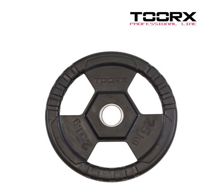 Toorx Rubber Plate Tri-Grip 25KG Malta | Plates Olympic Weights Malta | Sports Malta | Fitness Malta | Training Malta | Weightlifting Malta | Wellbeing Malta | Tip Top Sports Malta | Tip Top Malta